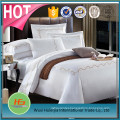 Custom 100% Cotton Embroidered Duvet Cover White Solid Color